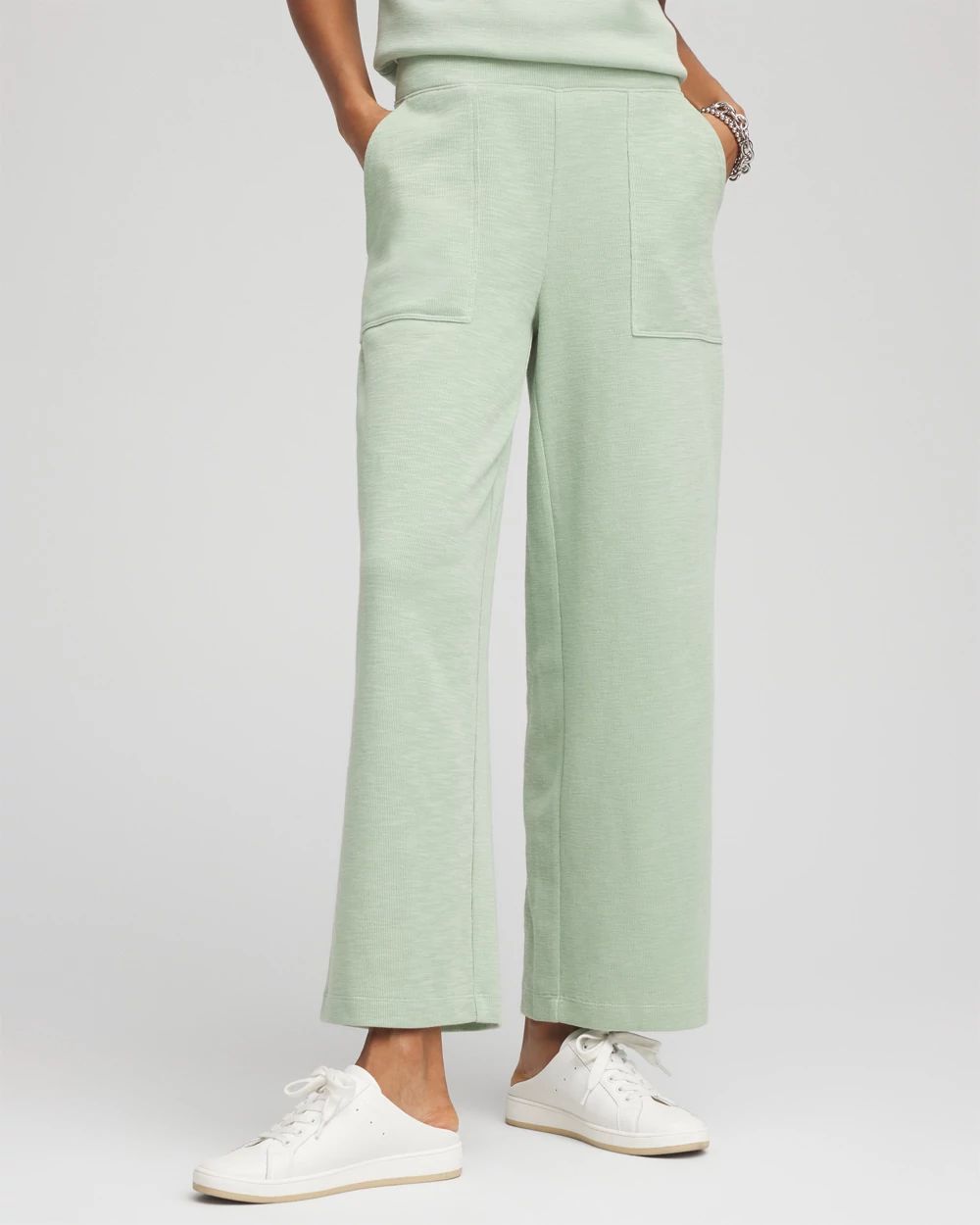 Zenergy® Beach Slub Cropped Pants | Chico's
